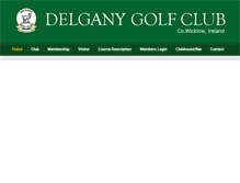 Tablet Screenshot of delganygolfclub.com